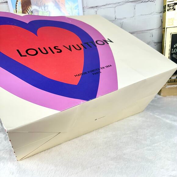 USING FOR CRAFTS NOW Louis Vuitton Xtra Large RARE Shopping Bag with gift note - Picture 12 of 15